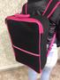 Imagem de Maleta Mochila P/manicures P/90 Esmaltes Bolsa PRETO Com Pink