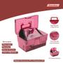 Imagem de Maleta Organizadora Remédio Rosa Pink Com Divisória Móvel