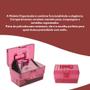 Imagem de Maleta Organizadora Remédio Rosa Pink Com Divisória Móvel