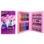 Imagem de Maleta para Colorir de Princesas Estojo com Desenhos Lápis Canetinha Giz 40pçs