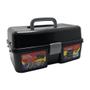 Imagem de Maleta Pesca 2 Bandejas Preta Arqplast 33x20x16cm 630g