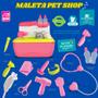 Imagem de Maleta Pet Shop Com Acessórios Infantil Gatinho Sai Água De Verdade Menina Menino Roma Brinquedos