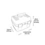 Imagem de Maleta plástica para serra mármore e ferramentas 14" - NEW BOX 2030 - Arqplast