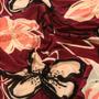 Imagem de Malha Liganete Floral Marsala 1,50m - Tecidosmodelo