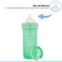 Imagem de Mamadeira Bebê Bico de Silicone +2M Infantil 260ml Antivazamento Com Recipiente Leite em Pó 100ml Mixer Verde Twistshake