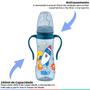 Imagem de Mamadeira Bebê Com Bico Silicone Macio Anatômico Antivazamento 240 ml +6 Meses Foguete Azul Lillo