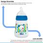 Imagem de Mamadeira Bebê Silicone Livre BPA Antivazamento Tamanho 1 180mL 0 à 6 Meses Cachorrinho Azul Design Lillo