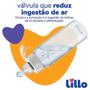 Imagem de Mamadeira Lillo Divertida 120ml Bico de Silicone Azul Tam.1