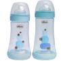 Imagem de Mamadeira Perfect5 240ml +2m + 300ml +4m Azul Chicco