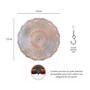 Imagem de Mandala 3d Mini Decoração Catavento Inox Espiral Wind Spinner Enfeite