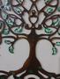Imagem de Mandala Arvore da vida 40cm diâmetro vazada pintada à mão  
