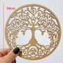 Imagem de Mandala Arvore Vida - MDF - Branco - Quadro Adesivo - 10cm