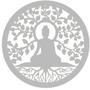 Imagem de Mandala Buda - MDF - Branco - Enfeite Decortivo - 10cm