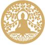 Imagem de Mandala Buda - MDF - Cru - Meditação Decoração - 20cm