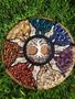 Imagem de Mandala de pedras naturais - sete chakras e árvore da vida