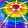 Imagem de Mandala de Vidro Colorida 7 Raios 18cm