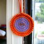 Imagem de Mandala Decorativa Artesanal Parede Sala Quarto Luxo Crochê