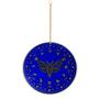 Imagem de Mandala Decorativa Coleção Mística Mistic Moth Azul e Dourado 16833