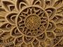 Imagem de Mandala em 3D Envernizada 8 Camadas Corte à Laser em MDF - Neusa Artesanatos