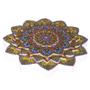 Imagem de Mandala em Resina para Decoração Amarela Rosa e Azul