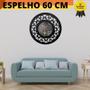 Imagem de Mandala espelho Decoração Modelo Preto Quadro 60x60 S01