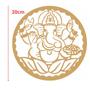 Imagem de Mandala Ganesha - MDF - Cru - Meditação Decoração - 20cm