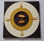 Imagem de Mandala Marrom Creme e Amarelo com Fios