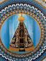 Imagem de Mandala Nossa Senhora Aparecida 80cm pintada à mão MDF 6mm