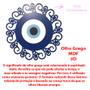 Imagem de Mandala Olho Grego 3d Proteção,xô Inveja,mau Olhado Mdf 15cm