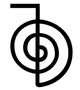 Imagem de mandala símbolo de reiki decorativo MDF c/ fita dupla face decoração