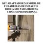 Imagem de Mandril Para Furadeira Parafusadeira 1/2 Polegadas 20Unf  Adaptador Sds Plus Martelete Compativel Makita Bosch Dewalt