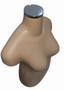 Imagem de Manequim feminino adulto Plus size (busto GG) na cor bege com tampa de metal