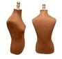 Imagem de Manequim feminino (Busto luxo M.40) Marron + pedestal Retro na cor Bege