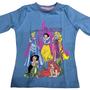 Imagem de Manga Longa Princesas Camiseta Blusa Infantil Desenho Maj1079