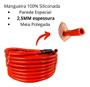 Imagem de Mangueira Borracha 50m Silicone Anti Torção Flexivel 2,5mm 