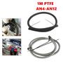 Imagem de Mangueira De Corrida De Ptfe Trançada De Aço Inoxidável, Preto, Prata, 1m, AN4-AN12, Linha De Freio