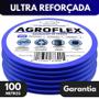 Imagem de Mangueira De Jardim Agroflex 100Mt + Conjunto Tramontina