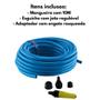 Imagem de Mangueira de Jardim Flexível Azul com Engate e Esguicho 10m Force Line