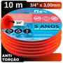 Imagem de Mangueira de Quintal Resistente 10 Metros 3/4" x 3mm Laranja