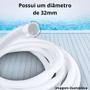 Imagem de Mangueira Flutuante para Piscina 32mm Branca 2m 1.1/4 Polegadas com Abracadeira  Roseflex 