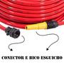 Imagem de Mangueira Jardim 20m Reforçada Anti-Dobra Resistente c/ Conector e Esguicho Completa Nove54