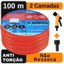 Imagem de Mangueira para Casa Siliconada Laranja 100 Mts DuraFlex
