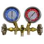 Imagem de Manifold Ar Cond Com Glicerina R22 R134 R410 Mangueira 90cm