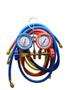 Imagem de Manifold automotivo tipi r12 / r22 / r404a / r134a com maleta e mangueira 2,4m