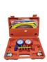 Imagem de Manifold automotivo tipi r12 / r22 / r404a / r134a com maleta e mangueira 2,4m