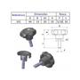 Imagem de Manipulo Macho 45mm 5/16 X 1 Pr Plastico - 20 Und