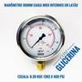Imagem de Manômetro 100mm 0-28 Kgf/cm2x 400 Psi Vertical Com Glicerina
