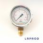 Imagem de Manômetro vertical - diam.100mm (4") com escala de 0-6 KGF/CM2 x 90 PSI Com Glicerina