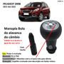 Imagem de Manopla Bola Alavanca Câmbio Peugeot 2008 2015-2022 Cromada