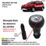 Imagem de Manopla Bola Alavanca de Câmbio Peugeot 207 SW 08-12 Cromada